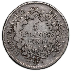 5 francs union et force an 8 T nantes reverse