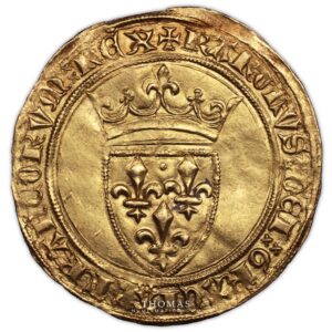 Charles VI – Ecu d’or à la couronne – Tournai – 2 obverse