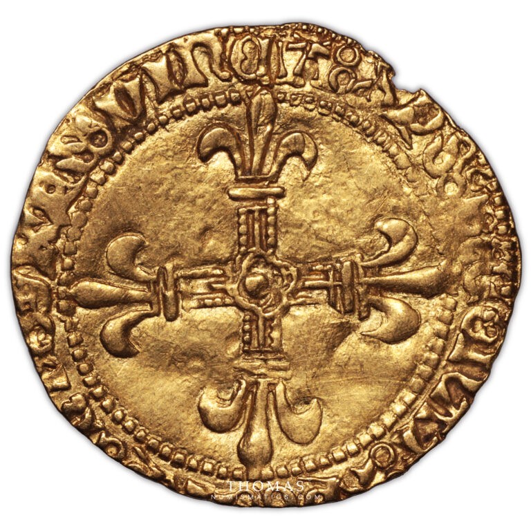 Louis XII – Écu d’or au soleil – Bourges revers