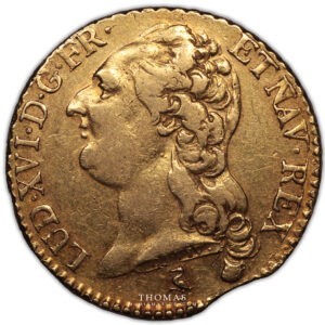 Louis XVI – Louis d’or à la tête nue – 1785 A Paris – Clipéé – Pedigree avers