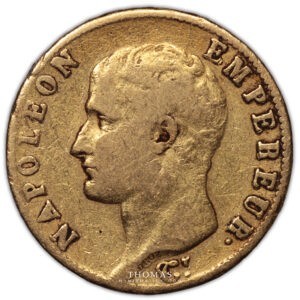 Napoleon I – 20 francs or 1806 U turin avers -2