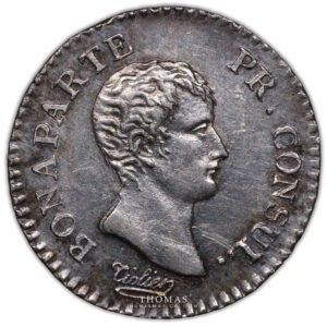 Napoleon I - quart franc an 12 a paris avers