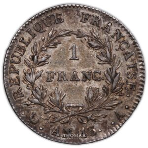 Napoléon Ier – Franc An 13 A – Paris reverse