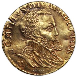 Pays-Bas espagnols – Philippe II  Gold Demi real or – Nimègue obverse