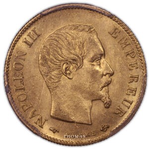 10 francs or 1859 A PCGS MS 64 avers