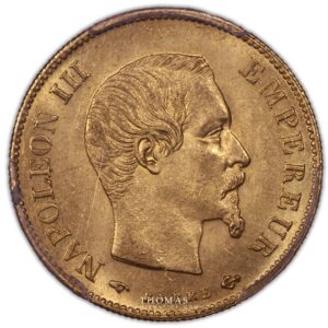 10 francs or 1859 A PCGS MS 64 obverse