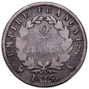 2 francs 1815 A -2-2