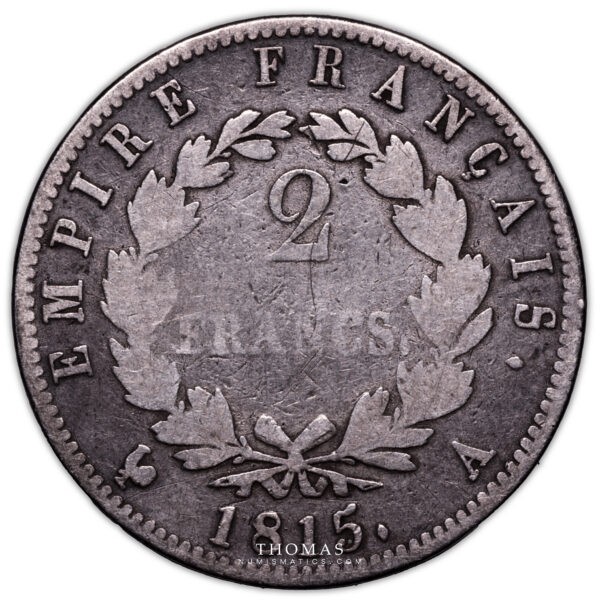 2 francs 1815 A -2-2