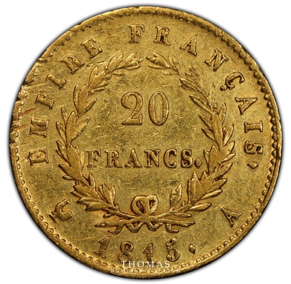 20 franc or napoleon ngc avers PCGS AU 50 revers
