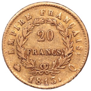 20 francs or 1813 Q revers