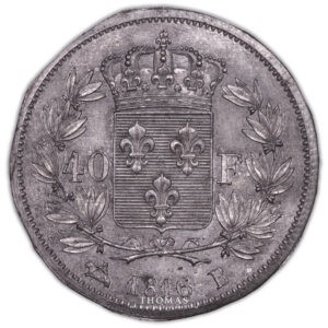 40 francs 1816 B étain uniface B rouen -1