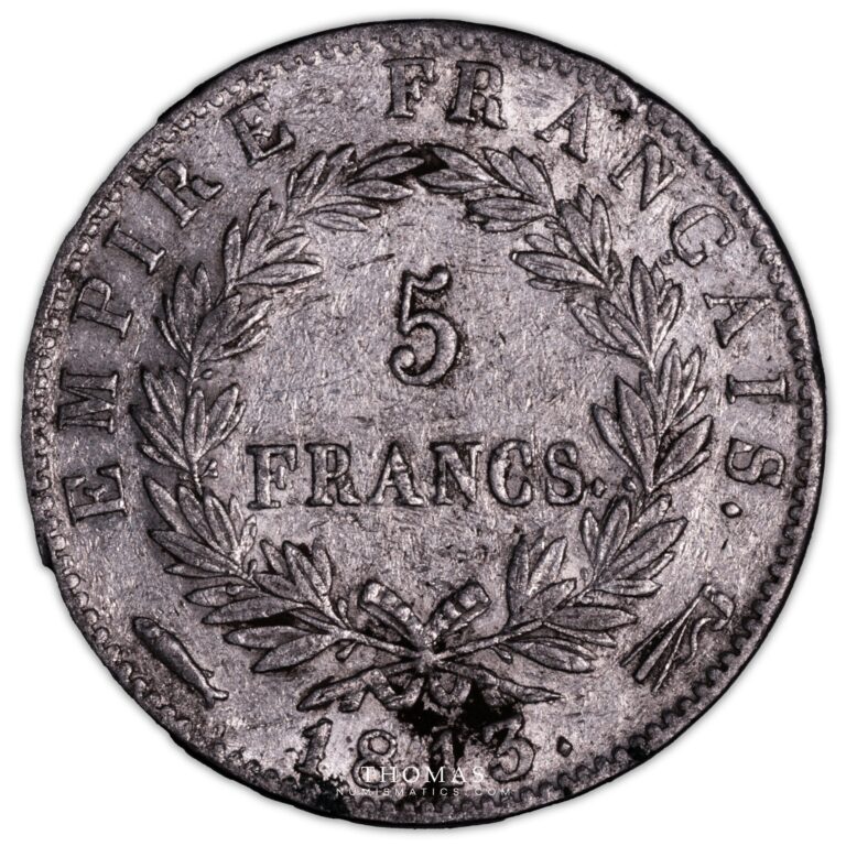 5 francs 1813 Utrecht revers napoleon