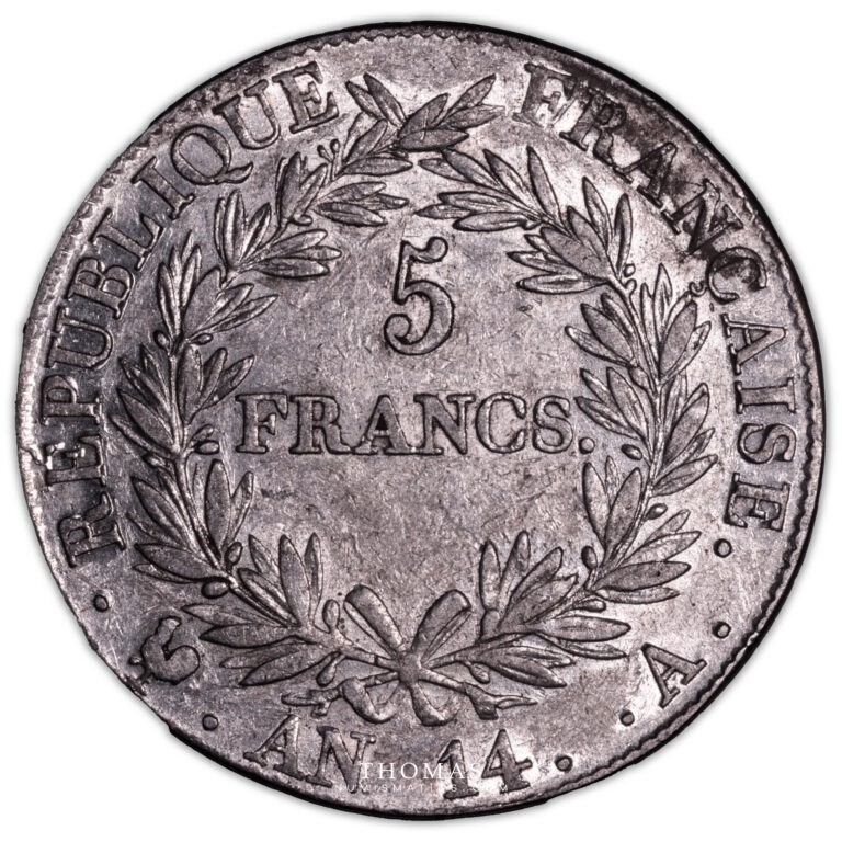 5 francs AN 14 A revers napoleon