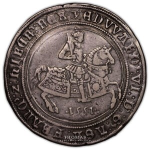 Angleterre – Edouard VI – Couronne d’argent – 1551 Southwark avers