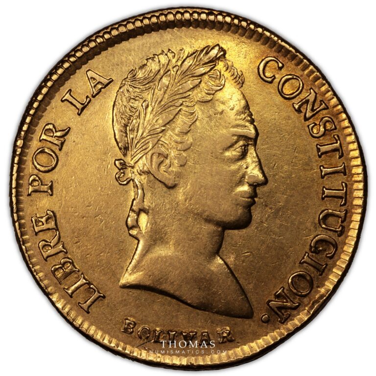 Bolivie – 8 Escudos or 1846 – Potosi obverse gold
