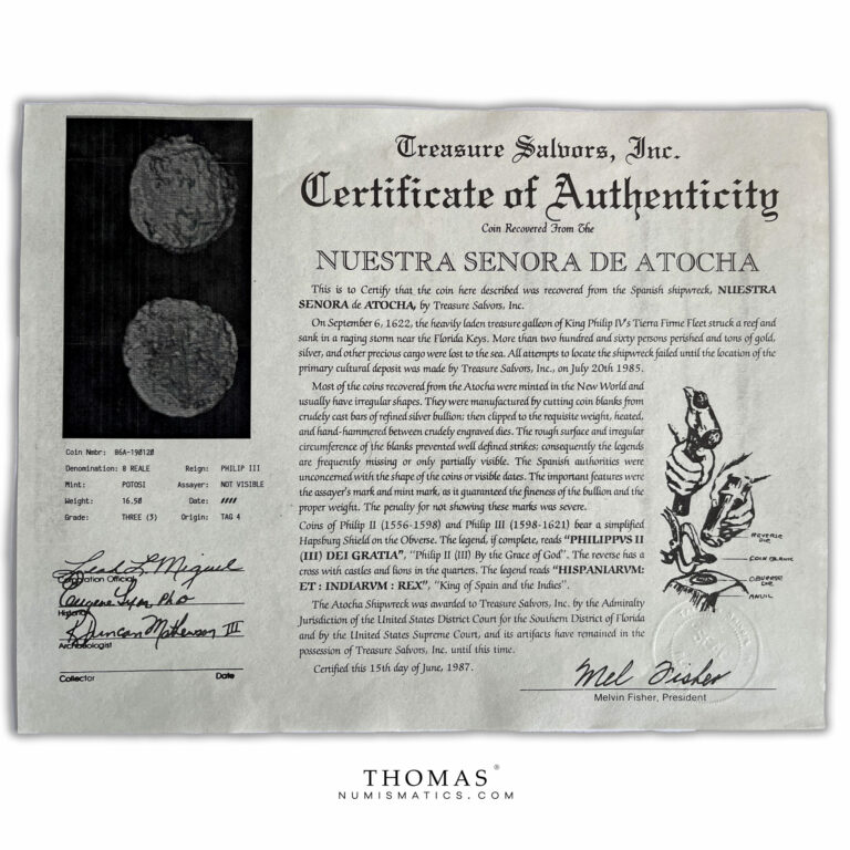 certificate atocha