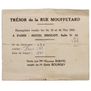 certificate mouffetard 1952