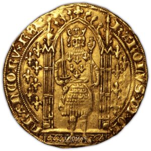 Charles V – Franc à pied or – 7 obverse gold