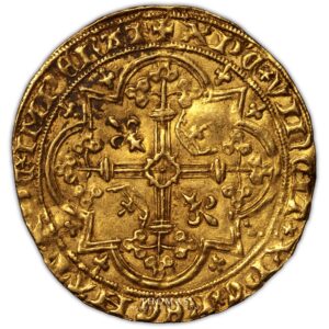 Charles V – Franc à pied or – 7 reverse gold