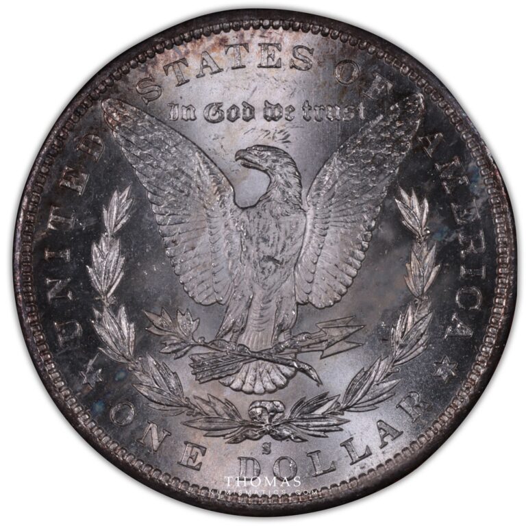 dollar morgan 1887 redfield collection reverse