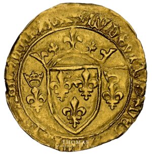 gold ecu or obverse Louis XI
