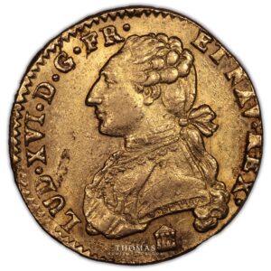 Louis xvi or buste habille 1783 K obverse gold