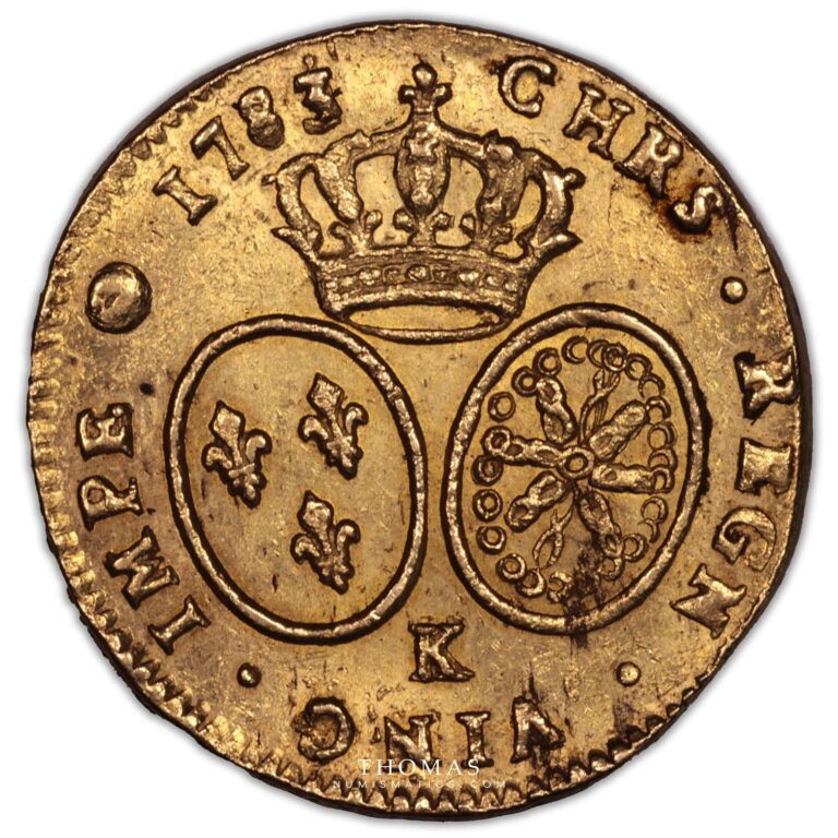 Louis xvi or buste habille 1783 K reverse gold