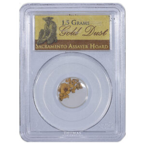 California gold dust – pcgs – treasure – sacramento assayer – hoard california obverse