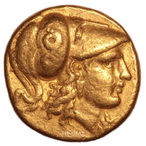 statere or alexandre III macedoine obverse gold