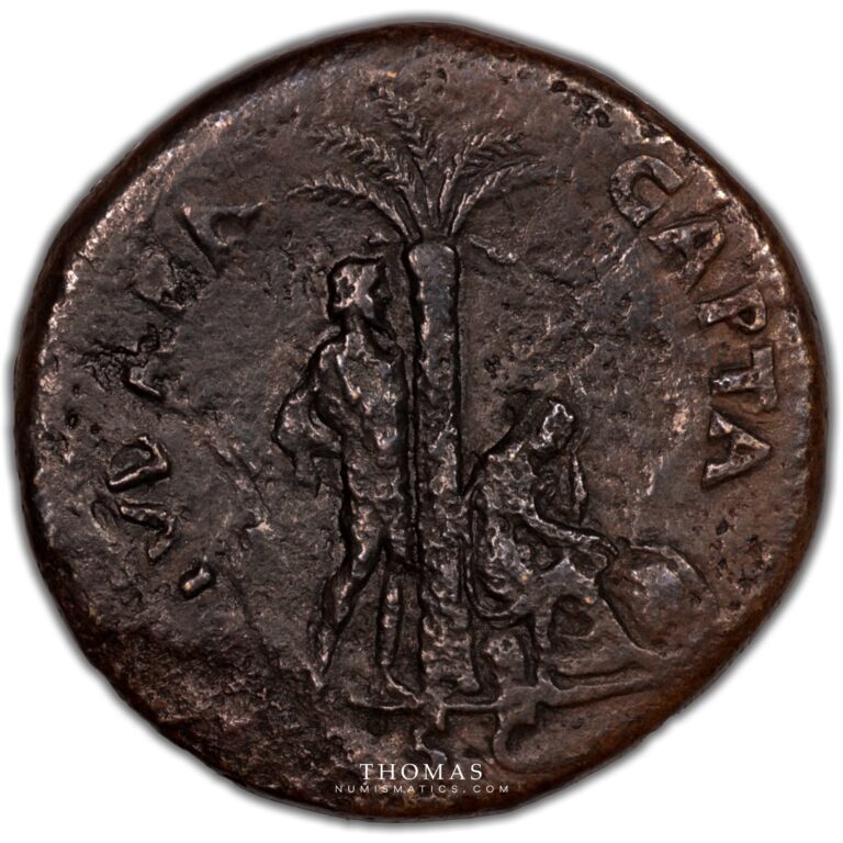 Vespasien – Sesterce – Judée – 2 reverse JUDEA CAPTA