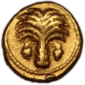 Zeugitane – 1:10e de Statère or – Carthage reverse gold