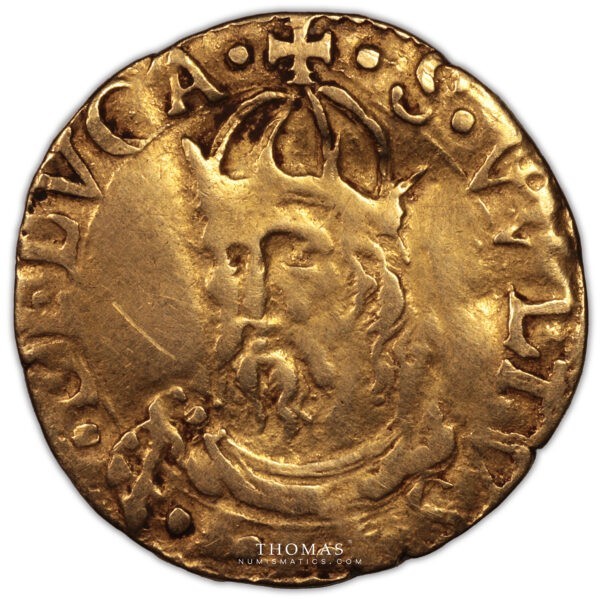 Italy - Scudo d'oro Lucca - 1552 obverse gold