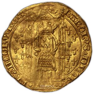 Charles V – Franc à pied or – 8 obverse gold
