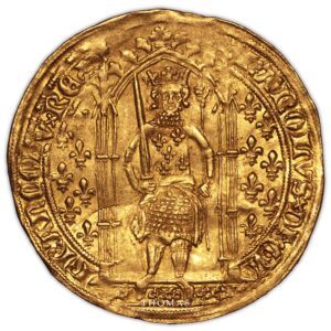 MO-1831 Charles V – Franc à pied or – 9 obverse gold