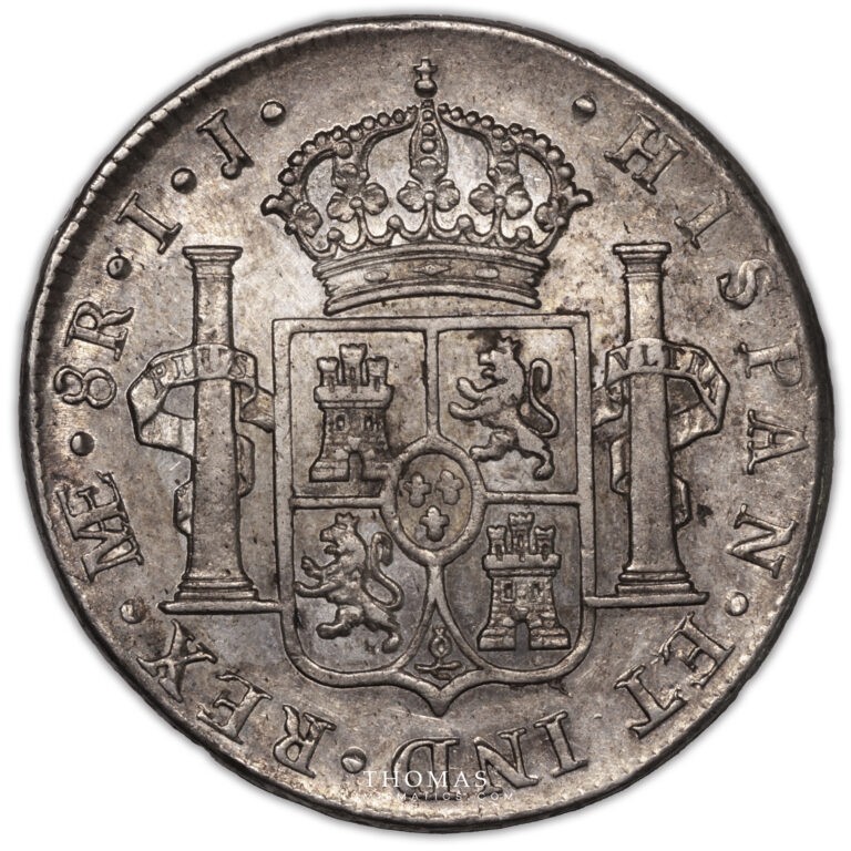 Perou – Charles IV – 8 Reales 1802 Lima revers