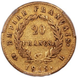 20 francs or 1815 L PCGS XF40 FRANCE_2