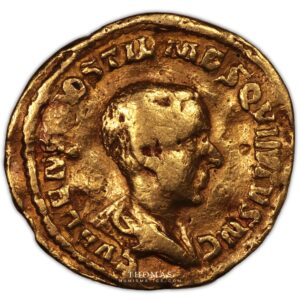 Aureus Hostilian obverse gold