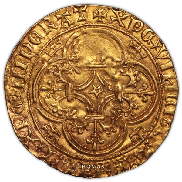 ecu or charles VI saint quentin-2 reverse gold