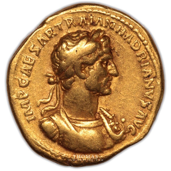 Hadrien – Aureus or – Rome avers