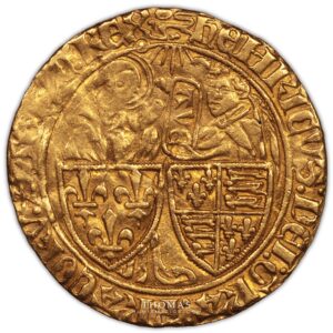 Henry VI salut or rouen obverse gold