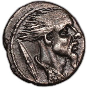 Hostilius Saserna – Denier – Rome – Vercingetorix -obverse