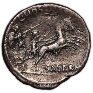 Hostilius Saserna – Denier – Rome – Vercingetorix -reverse