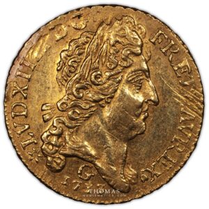 Louis XIV louis or soleil obverse poitiers gold