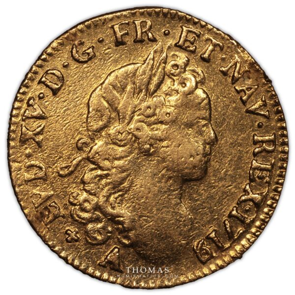 Louis XV – Louis d’or à la croix du Saint-Esprit – 1719-8 A Paris obverse gold