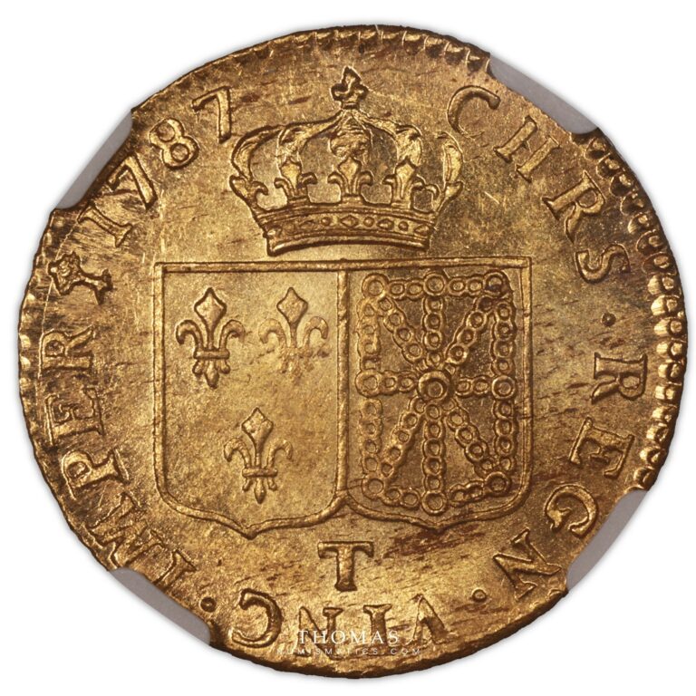 Louis XVI louis or PCGS MS 63 reverse gold