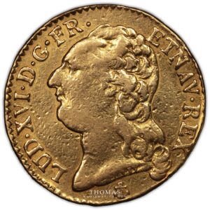 Louis xvi or 1786 H obverse gold
