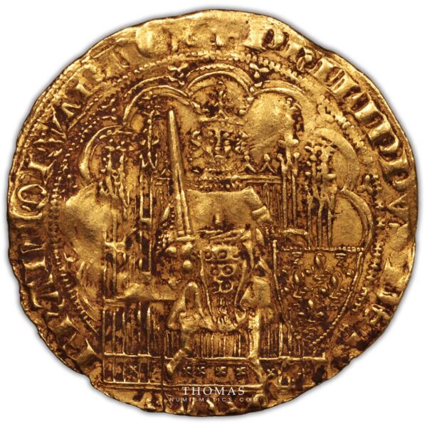 Philippe VI de Valois – Ecu d’or à la chaise – 5 obverse gold
