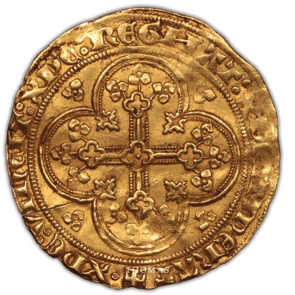 Philippe VI de Valois – Ecu d’or à la chaise – 5 revers