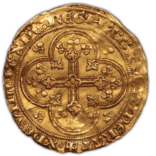 Philippe VI de Valois – Ecu d’or à la chaise – 5 reverse gold