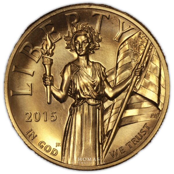 USA 100 dollars gold eagle 2015 NGC MS 70 avers